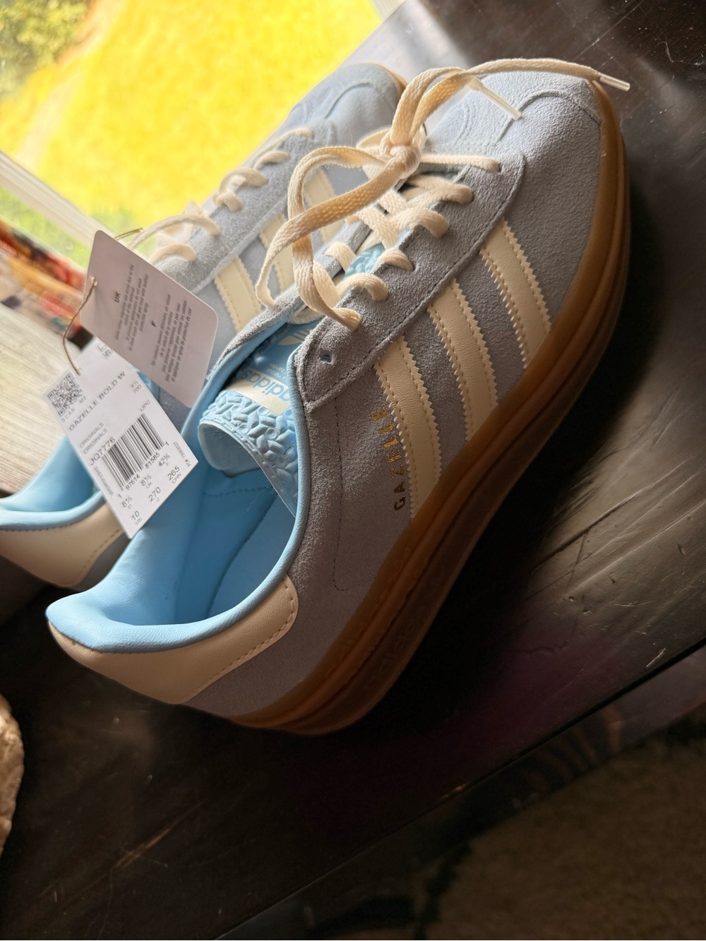 Adidas Light Blue Gazelle Bold Clear Sky NWT